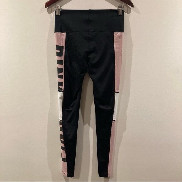 PINK Sz S By Victoria’s Secret High Rise Bonded Multi-Colour Leggings - Picture 8 of 8